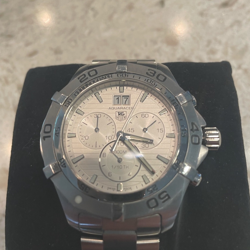 Near Mint used Mens Tag Heuer Aqua Racer watch